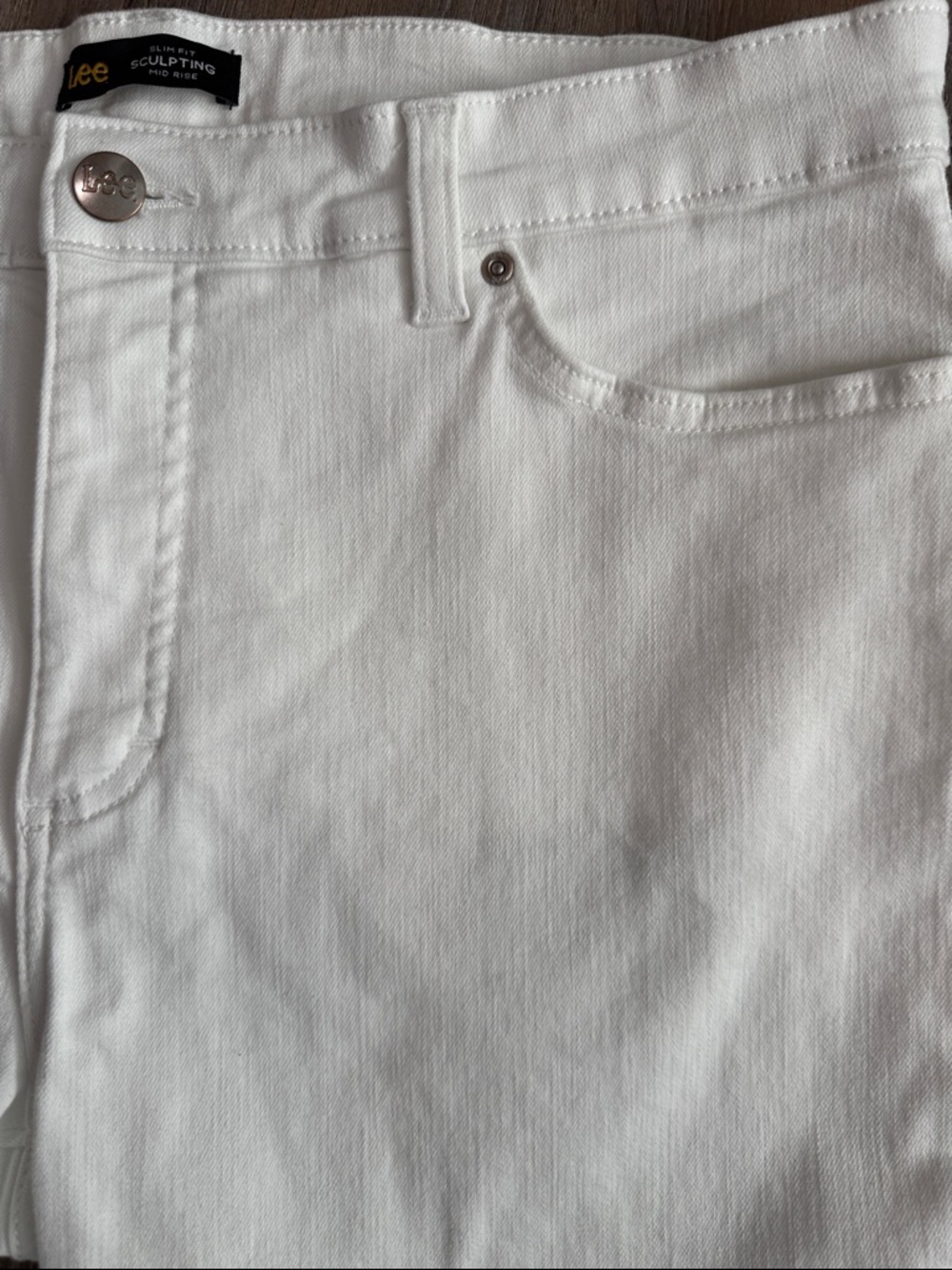 Lee White Slim Fit Sculpting Capris Jeans - Picture 3 of 8